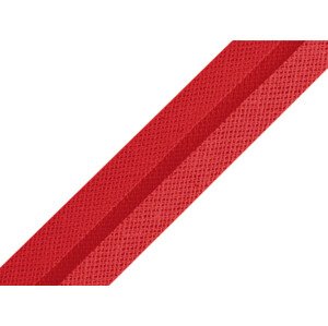 Šikmý proužek bavlněný šíře 20 mm zažehlený Varianta: 18 červená, Balení: 1 m