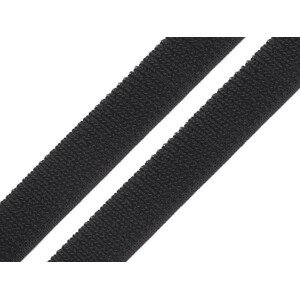 Suchý zip plyš šíře 20 mm elastický Varianta: 2 černá, Balení: 1 m