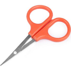 Nůžky malé zahnuté délka 9 cm Varianta: oranžová, Balení: 1 ks
