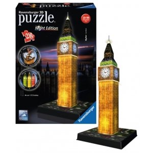 Rappa Puzzle 3D Big Ben noční edice, 216 dílů