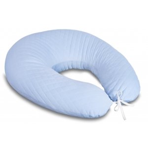 Kojící polštář - relaxační poduška 175 cm, Velvet lux Miminu, prošívaný - modrý