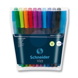 Kuličkové pero Schneider Vizz sada 10 barev