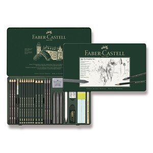 Grafitová tužka Faber-Castell Pitt Monochrome Graphite sada 26 kusů