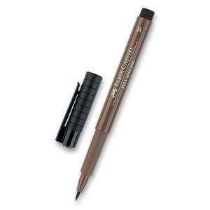 Popisovač Faber-Castell Pitt Artist Pen Brush - hnědé odstíny 177