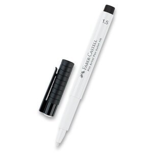 Popisovač Faber-Castell Pitt Artist Pen 1,5 mm, bílý