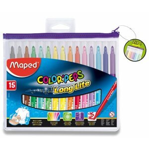 Dětské fixy Maped Color'Peps Long Life 15 barev