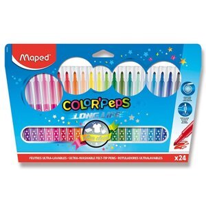 Dětské fixy Maped Color'Peps Long Life 24 barev