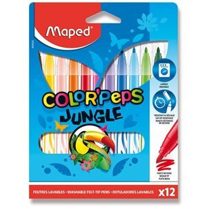 Dětské fixy Maped Color'Peps Jungle 12 barev