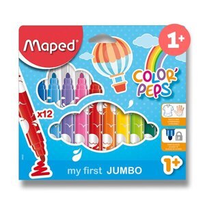 Dětské fixy Maped Color'Peps Jumbo 12 barev
