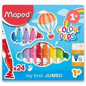 Dětské fixy Maped Color'Peps Jumbo 24 barev