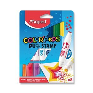 Dětské fixy Color´Peps Duo Stamp 8 barev