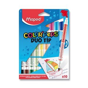 Dětské fixy Maped Color'Peps Duo Tip 10 oboustranných fixů