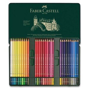 Pastelky Faber-Castell Polychromos plechová krabička, 60 barev