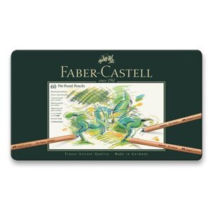 Umělecké pastely Faber-Castell Pitt Pastel 112160 plechová krabička, 60 ks