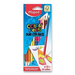 Pastelky Maped Color'Peps Duo oboustranné pastelky, 24 barev