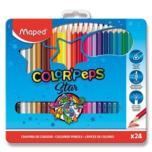 Pastelky Maped Color'Peps Metal Box 24 barev