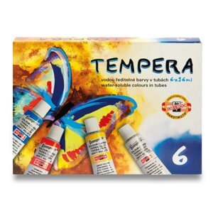 Temperové barvy Koh-i-noor 162547 6 barev, tuba 16 ml
