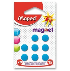 Kulaté magnety Maped - průměr 10 mm 8 ks, mix barev