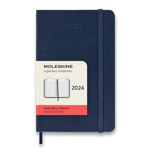 Diář Moleskine 2025 - tvrdé desky modrý