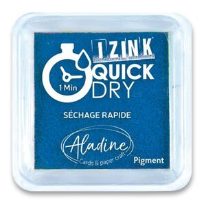 Razítkovací polštářek Aladine Izink Quick Dry modrá