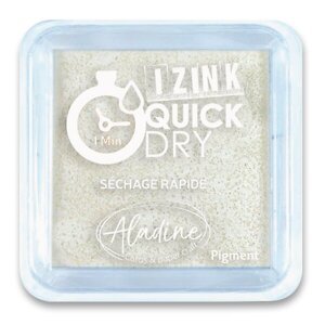 Razítkovací polštářek Aladine Izink Quick Dry bílá