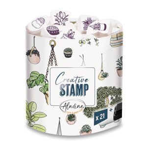 Razítka Creative Stamp Rostliny, 21 ks