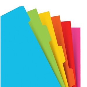 Rozřazovače, barevné náplň osobních diářů Filofax
