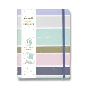 Zápisník Filofax Notebook Good Vibes A5 stripes