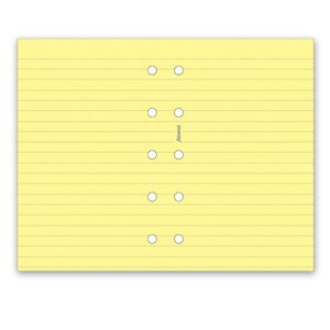 Poznámkový papír, linkovaný žlutý