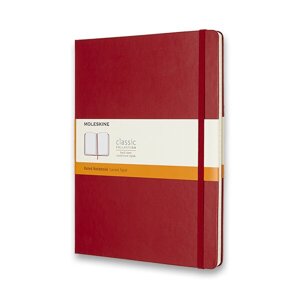 Zápisník Moleskine - tvrdé desky červený