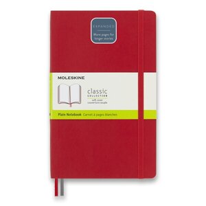 Zápisník Moleskine Expanded - měkké desky červený