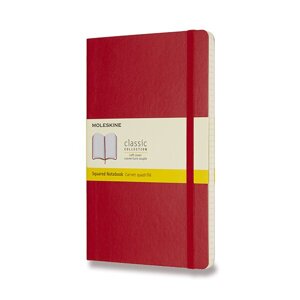 Zápisník Moleskine - měkké desky červený