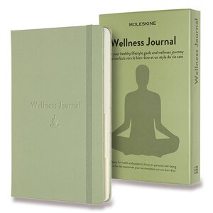 Zápisník Moleskine Passion Wellness Journal - tvrdé desky L, zelený