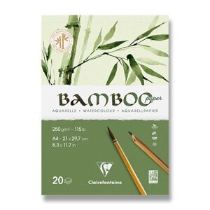Akvarelový blok Clairefontaine Bamboo A4, 20 listů, 250 g