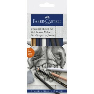 Umělecká sada Faber-Castell GOLDFABER Charcoal sketch - 7 ks