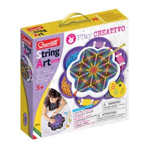 Quercetti String Art Mandala Play Creativo - Kreativní kreslení s provázky