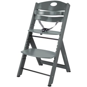 babyGO Family XL rostoucí jídelní židlička dark grey