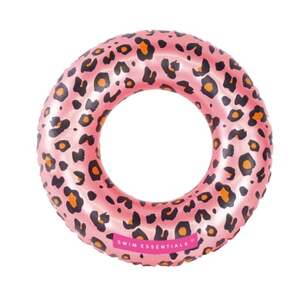 Swim Essential s Dětský plavecký kruh Rose Gold Leopard ⌀55 cm