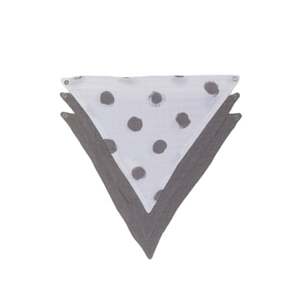 kindsgard Trojúhelníkový šátek kludly 3-pack šedý