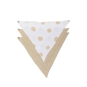 kindsgard Trojúhelníkový šátek kludly 3-pack beige