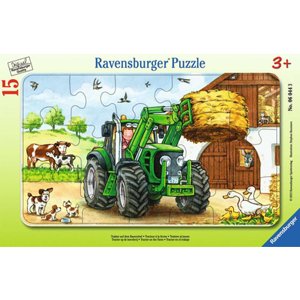 Ravensburger Rámové puzzle - Traktor na farmě