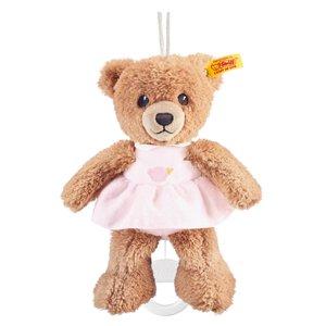 STEIFF Hrací hračka - medvídek, růžový