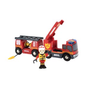BRIO řídící hasičský vůz se světlem a zvukem 33811