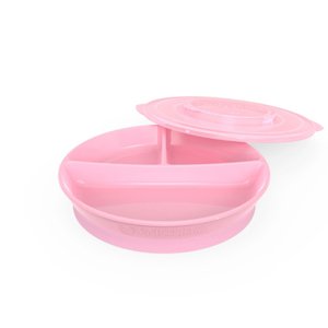 Twist shake Plate s oddělovačem pastelově růžová