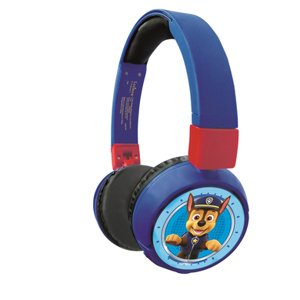 LEXIBOOK Sluchátka Bluetooth 2 v 1 pro děti s vestavěným mikrofonem Paw Patrol