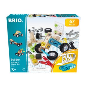 BRIO ® Build er tahací motorová stavebnice, 67 dílů.