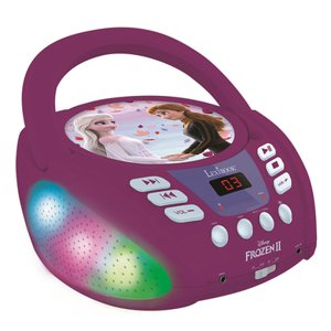 LEXIBOOK Přehrávač CD Disney Ledová princezna Bluetooth s připojením USB