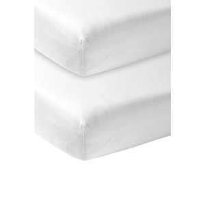 Meyco Prostěradlo Jersey 2-pack 60 x 120 cm bílé