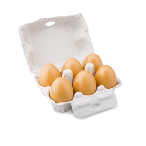 New Class ic Toys Dřevěná vajíčka - 6 kusů