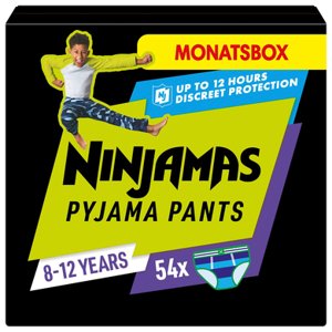 NINJAMAS Pyjama Pants Chlapecký měsíční box, 8-12 let, 54 kusů
